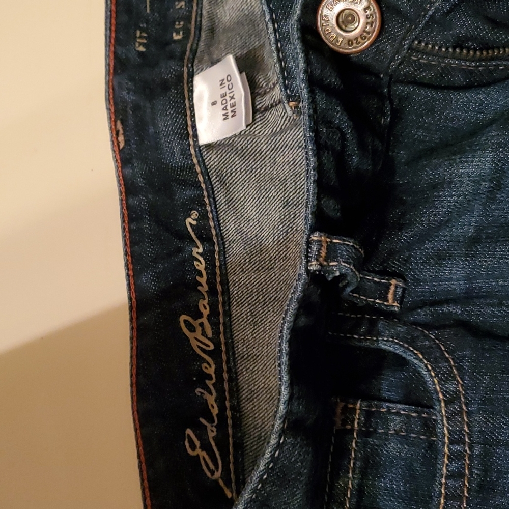 Eddie Bauer Natural straight leg jeans size 8
